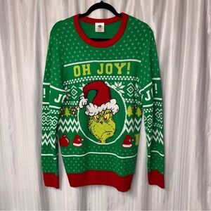 Grinch Christmas Sweater- Oh Joy Green and Red men’s 38-40